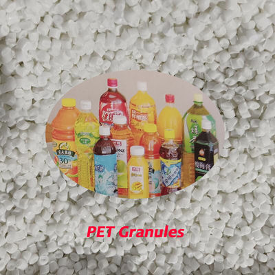 IV0.80 PET Resin Butiran Untuk Titik Leleh Botol Jus 253 ℃ Dan Molekul 0,2